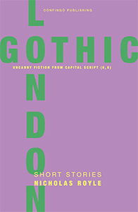 London Gothic book cover with green text on a lilac background