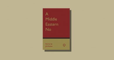 Red and brown book cover with the text 'A Middle Eastern No' running down the left-hand side